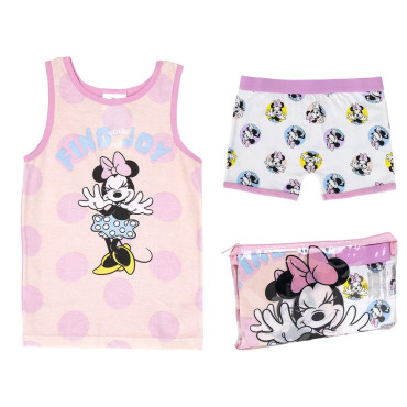 PIJAMA DE ALÇAS SIMPLES PULÔVER SACO DE TOILETTE MINNIE