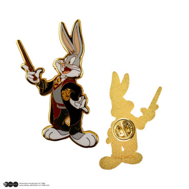 Conjunto 2 pins Bugs Bunny e Daffy Duck em Hogwarts