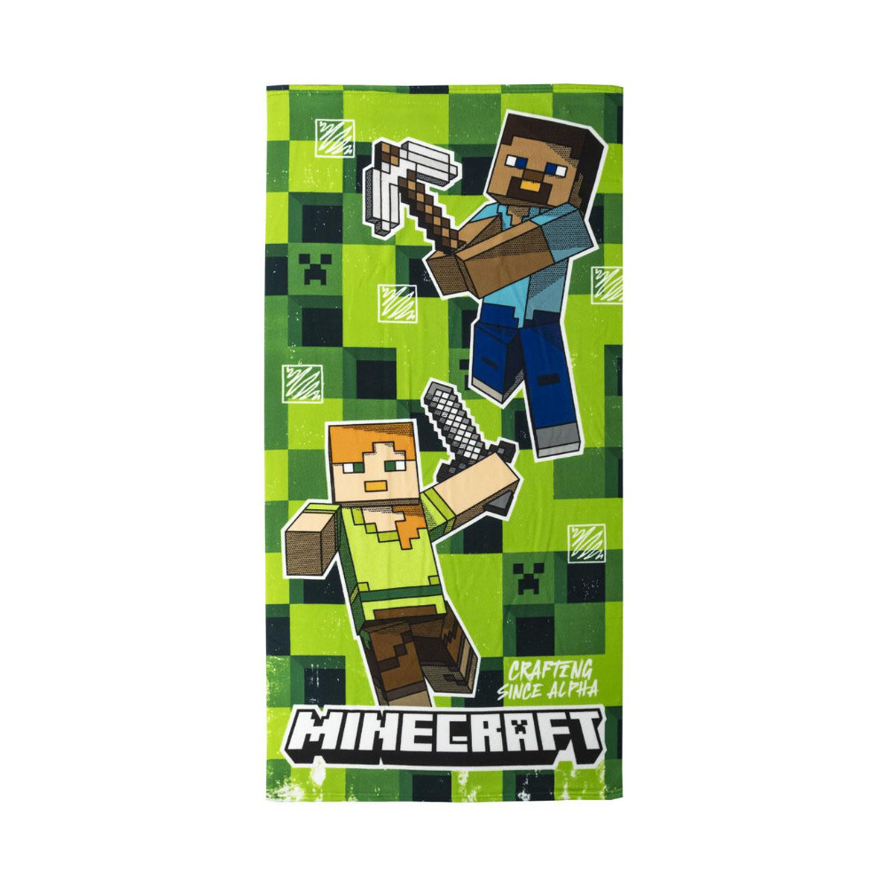 TOALLA MICROFIBRA MINECRAFT