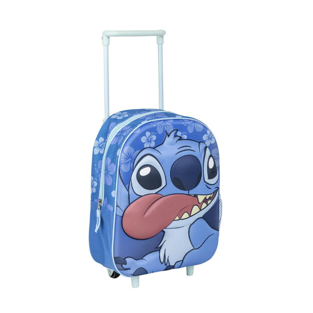 MOCHILA INFANTIL TROLLEY 3D STITCH