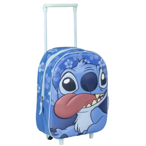 MOCHILA INFANTIL TROLLEY 3D STITCH