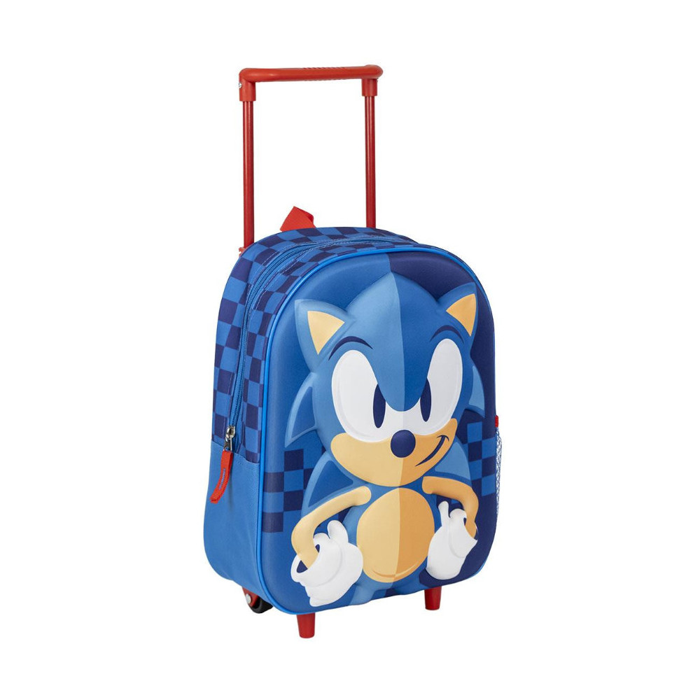 MOCHILA INFANTIL TROLLEY 3D SONIC