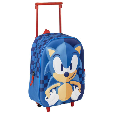 MOCHILA INFANTIL TROLLEY 3D SONIC