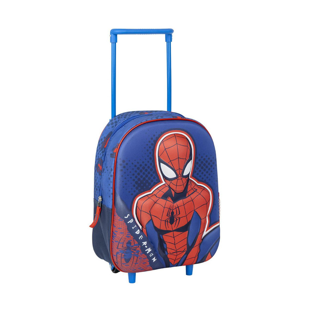 MOCHILA INFANTIL TROLLEY 3D SPIDERMAN