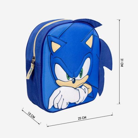 MOCHILA INFANTIL 3D APLICACIONES SONIC