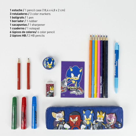 SET PAPELERÍA COLOREABLE SONIC PRIME