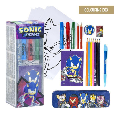 SET PAPELERÍA COLOREABLE SONIC PRIME