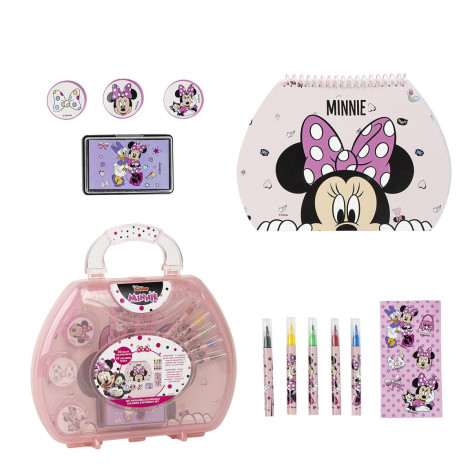 SET PAPELERÍA COLOREABLE MALETÍN MINNIE