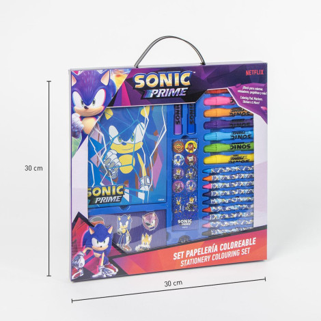 SET PAPELERÍA COLOREABLE DISPLAY SONIC PRIME