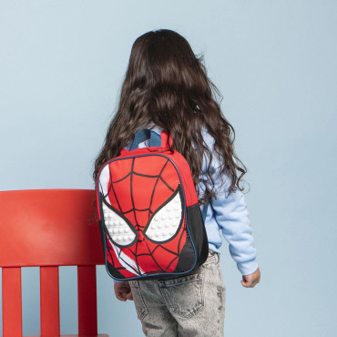 MOCHILA INFANTIL PERSONAJE APLICACIONES SPIDERMAN