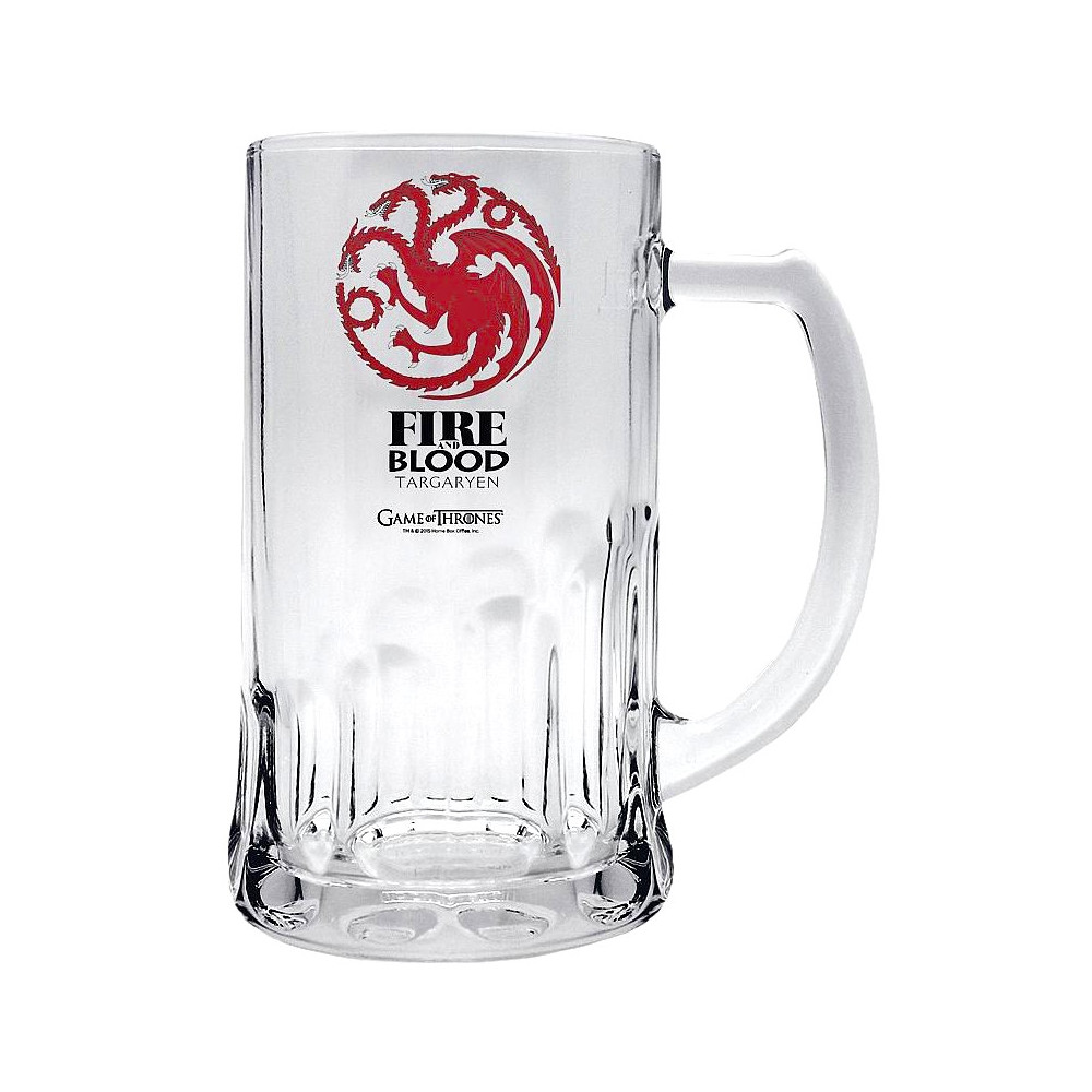 Caneca de cerveja de cristal Targaryen