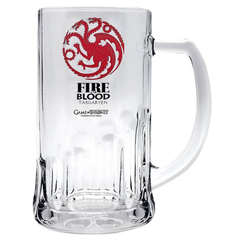 Caneca de cerveja de cristal Targaryen