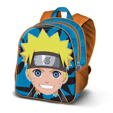 Mochila azul Naruto para o quarto das crianças