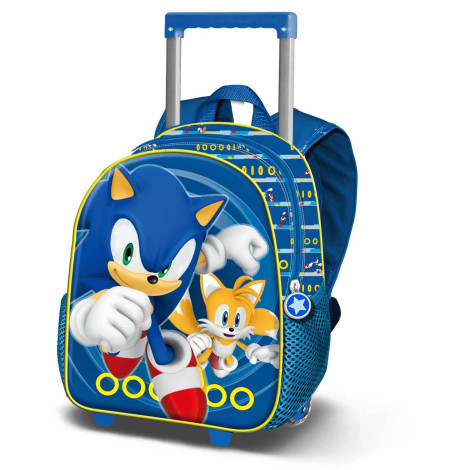 Mochila trolley para criança Sonic Blue