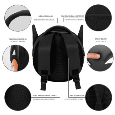 Mochila Batman para crianças Preto