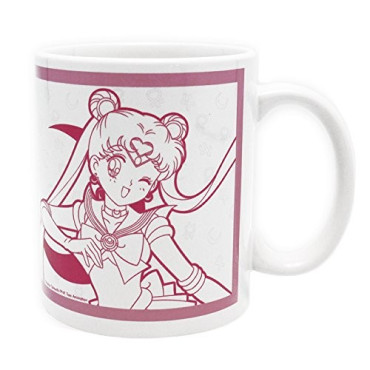 Bunny Caneca Luna e Rosa Sailor Moon