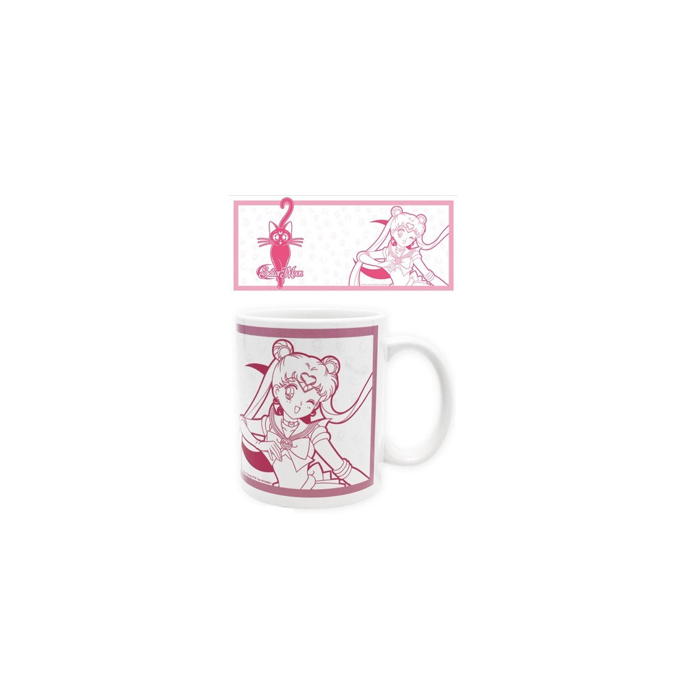 Bunny Caneca Luna e Rosa Sailor Moon