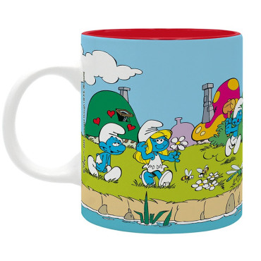 Caneca de grupo dos Smurfs