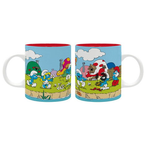 Caneca de grupo dos Smurfs