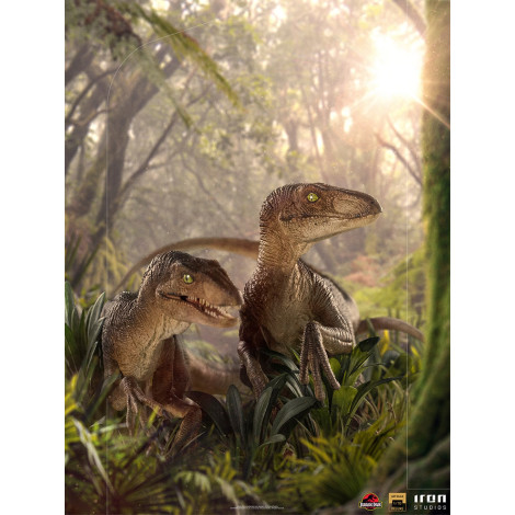 Jurassic Park Two Velociraptor Deluxe Figure