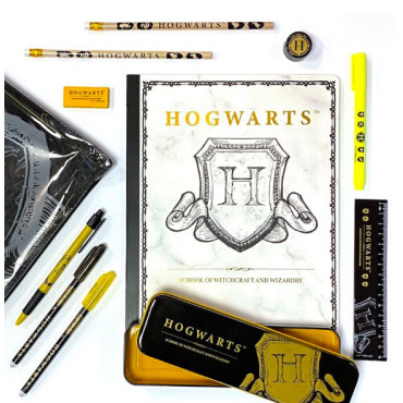 Conjunto de artigos de papelaria Harry Potter Hogwarts