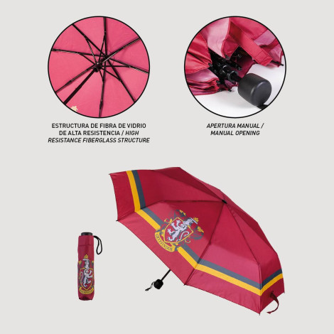 Guarda-chuva dobrável Gryffindor Harry Potter