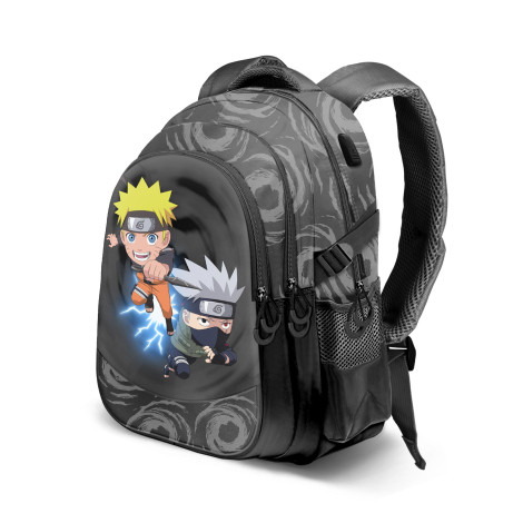 Mochila Naruto Cinzenta