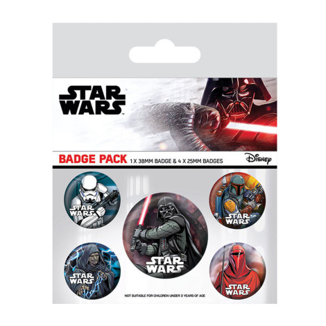 Conjunto de emblemas do lado negro Star Wars