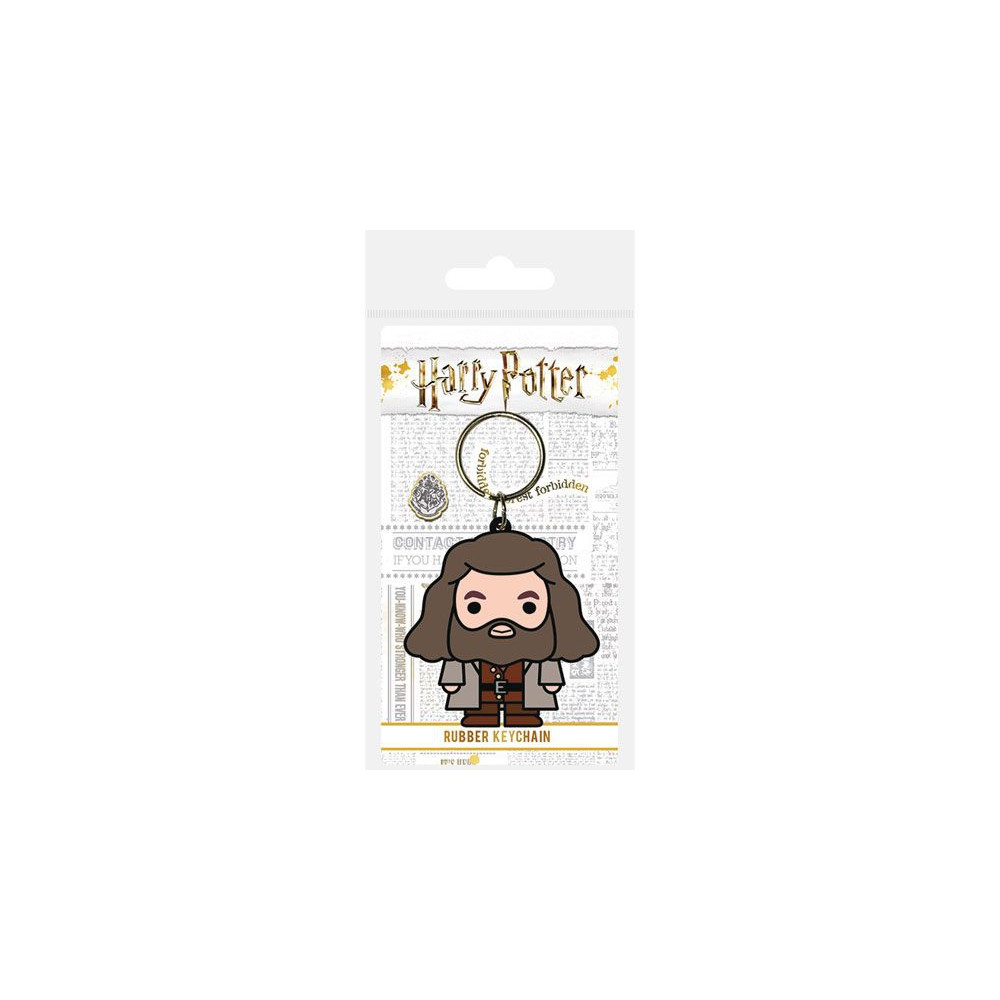 Chaveiro de borracha Hagrid Chibi Harry Potter