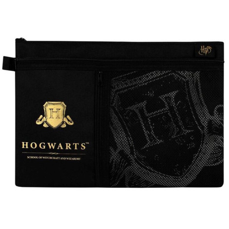 Estojo Grande Hogwarts Harry Potter Gold