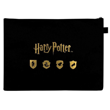 Estojo Grande Hogwarts Harry Potter Gold