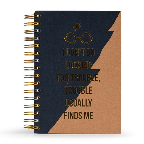 Caderno em espiral Harry Potter Trouble Finds Me