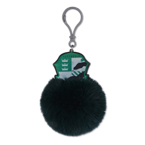 Porta-chaves com brasão de Slytherin Pom Pom Harry Potter