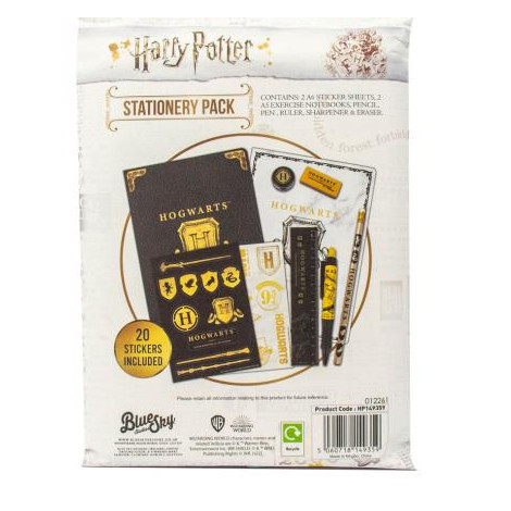 Conjunto de artigos de papelaria Harry Potter Hogwarts