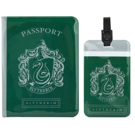 Autocolante e capa para passaporte de Slytherin