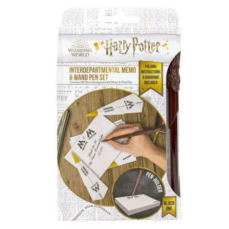 Conjunto de artigos de papelaria Harry Potter - Memos & Varinha