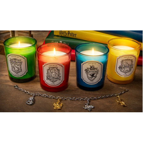 Conjunto de Velas Perfumadas das Casas de Hogwarts de Harry Potter