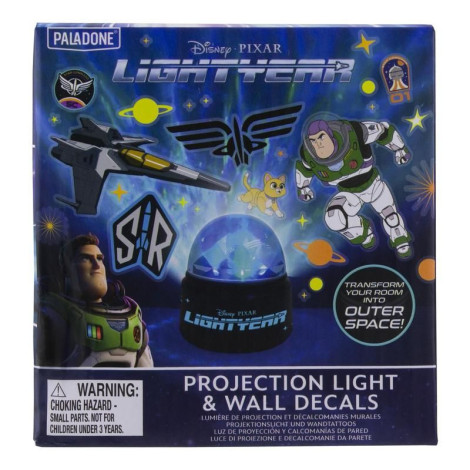 Decalques e lâmpada de projeção Disney Lightyear