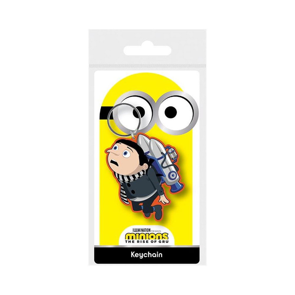 Porta-chaves de borracha Minions Gru Jetpack