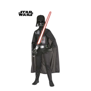 Star Wars Fato clássico de Darth Vader com capacete para crianças