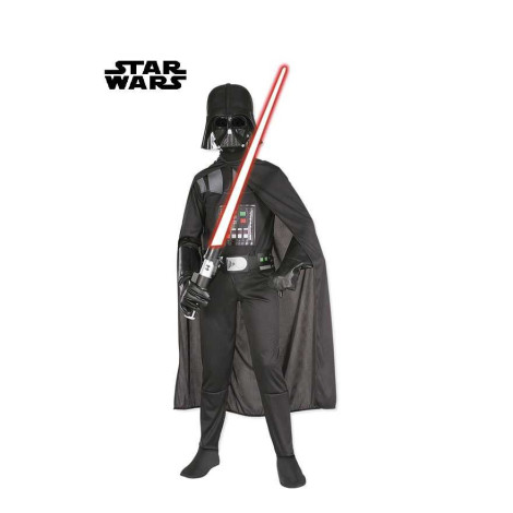 Star Wars Fato clássico de Darth Vader com capacete para crianças