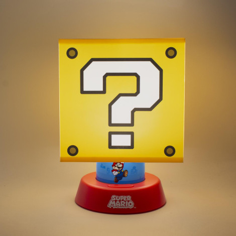 Candeeiro de blocos de interrogatório Nintendo Super Mario