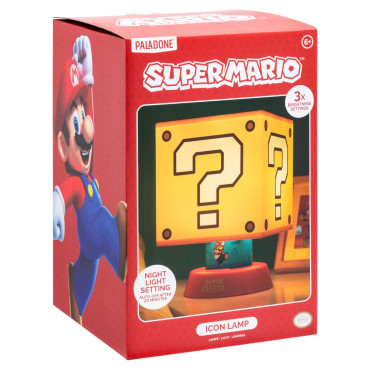 Candeeiro de blocos de interrogatório Nintendo Super Mario