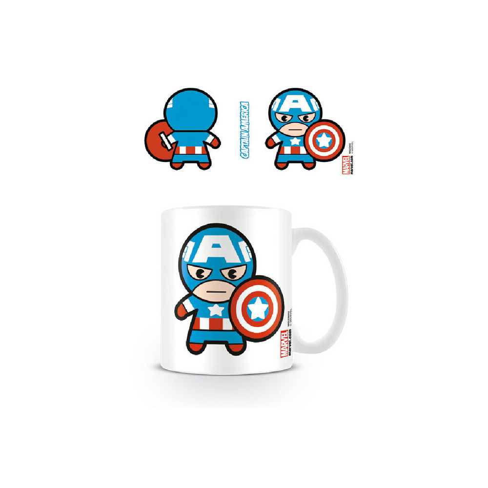 Caneca Kawaii Capitão América