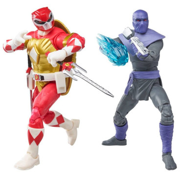 Pack de figuras dos Power Rangers e das Tartarugas Ninja Tommy e Raphael