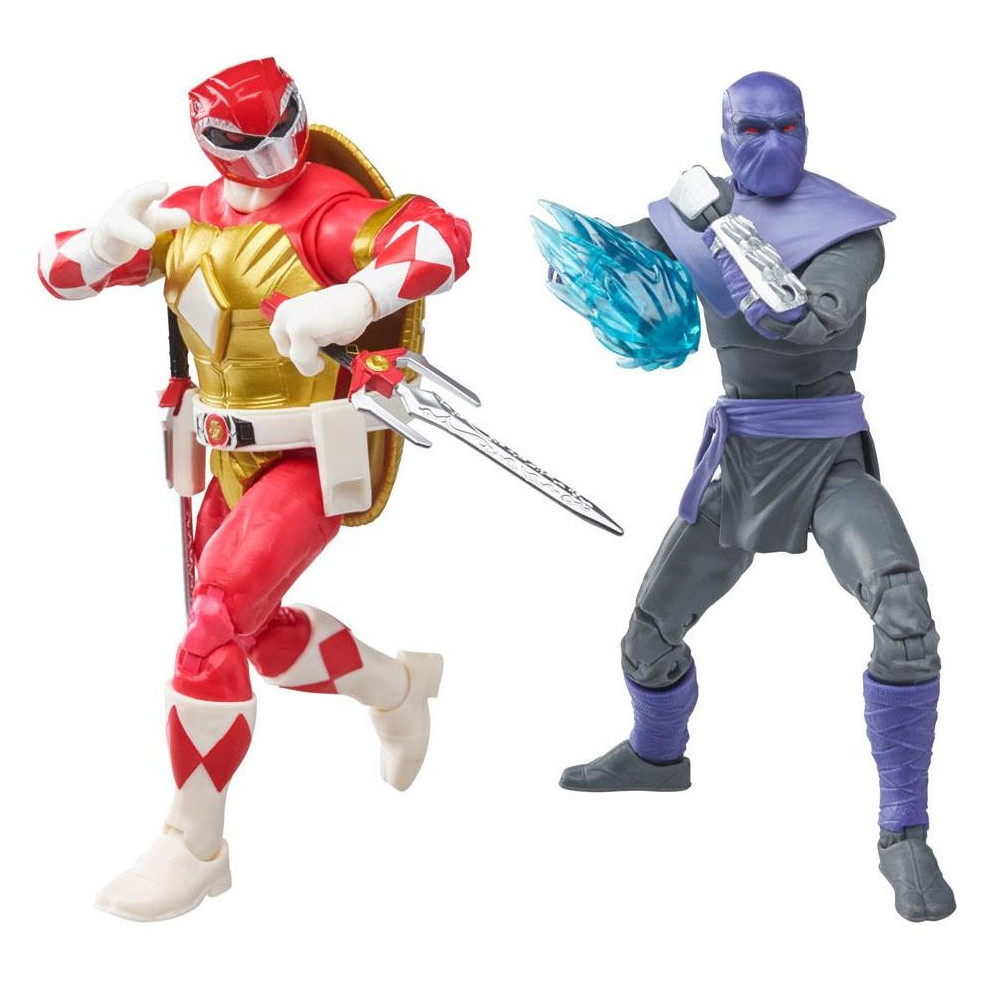 Pack de figuras dos Power Rangers e das Tartarugas Ninja Tommy e Raphael