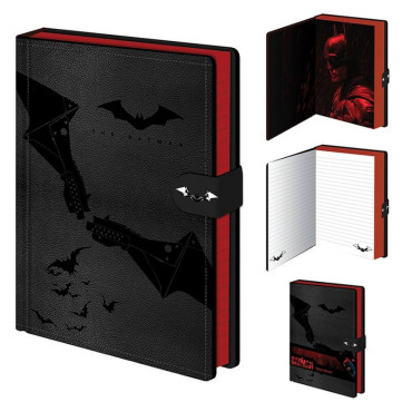 Caderno de capa de couro A5 The Batman Premium (DC Comics)