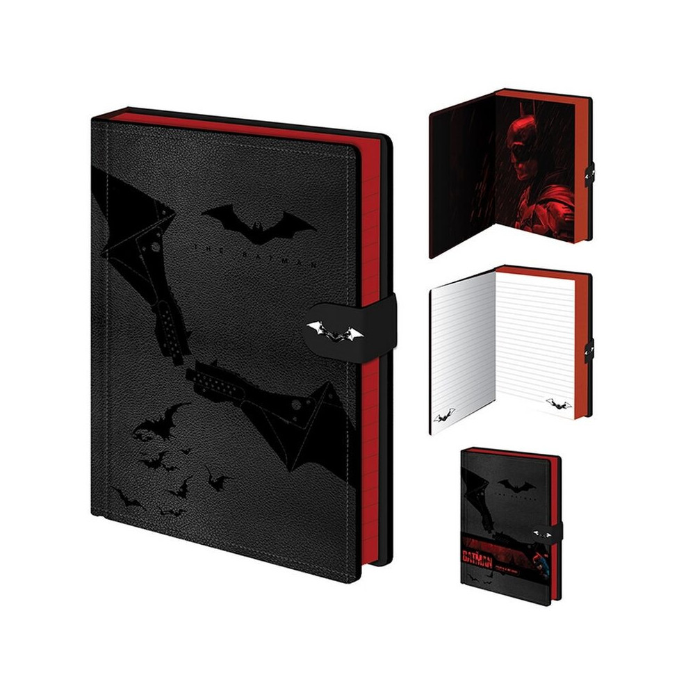 Caderno de capa de couro A5 The Batman Premium (DC Comics)