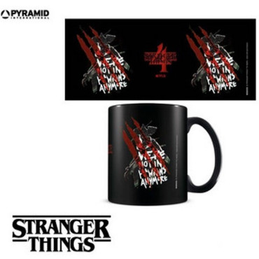 Caneca preta Stranger Things 4 Not In Hawkins