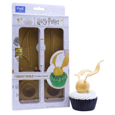 Molde para Biscuit e Fondant do Snitch Dourado